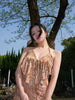 Mo Riyecha Skirt Hong Kong Style Retro Hollow Leopard Print New Chinese Vacation Halter Backless Set