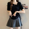 Plus Size Women's Summer French-Style Fashionable Casual Short-Sleeve T-Shirt Fits 265 lb