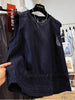 Plus Size Women's Summer New-Style Lace Sleeveless Relaxed Fit Shirt Fits 331 lb