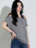 Plus Size Women's Summer Casual Knitted Short-Sleeve Relaxed Fit Sweater Fits 88-331 lb