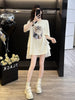 Plus Size Women's Summer Casual Patchwork Mesh Relaxed Fit Dress Fits 331 lb