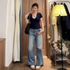 Plus Size Women's Summer New-Style Short-Sleeve T-Shirt Fits 265 lb