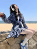Plus Size Summer New-Style Long-Sleeve Two-Piece Set Fits 331 lb