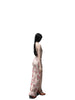 Ancient Flower Camellia Skirt Classical Courtyard Style Fishbone Chinese Original Halter Slim Fit Maxi Dress