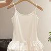 Plus Size Women's Summer Casual Lace Patchwork Vest Fits 88-331 lb
