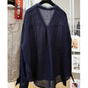 Plus Size Women's Lace Long-Sleeve Relaxed Fit Shirt Fits 331 lb