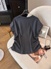 Plus Size Women's Summer Casual Short-Sleeve Relaxed Fit Two-Piece Set Fits 331 lb