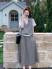 Plus Size Women's Summer Casual Design Short-Sleeve Two-Piece Set Fits 265 lb
