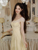 First Sight Heartbeat Custom Dyed Corseted Organza and Lace Mesh Spliced Dress