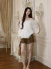 Linen Handmade Beaded Elegant and Chic Long-Sleeve Cami Top for a Date Day