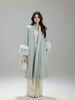 Snow Country's It Girl: Superbly recommended mid-length coat serene sky blue crafted from premium Australian wool. Exudes an air of noble elegance and