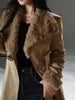 Wind-up Melbourne Integrated Vintage Suede Mid-length Down Jacket