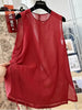 Plus Size Women's Summer French-Style New-Style Sleeveless Relaxed Fit Shirt Fits 331 lb