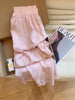 Plus Size Women's Summer New-Style Casual Embroidered Relaxed Fit Pants Fits 331 lb