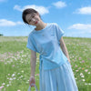 Plus Size Women's Summer Fashionable Elegant New-Style Short-Sleeve Two-Piece Set Fits 331 lb