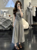 Plus Size Women's Summer Elegant Casual Two-Piece Set