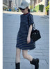 Plus Size Summer Fashionable New-Style Short-Sleeve Dress Fits 331 lb