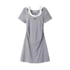 Plus Size Summer Patchwork Dress Fits 331 lb