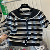 Plus Size Women's Summer Casual Knitted Short-Sleeve Relaxed Fit Cardigan Fits 331 lb
