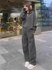 Plus Size Women's Autumn Winter Casual Relaxed Fit Two-Piece Set Fits 88-331 lb