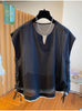 Plus Size Women's Summer New-Style Sleeveless Relaxed Fit Shirt Fits 331 lb