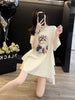Plus Size Women's Summer Casual Patchwork Mesh Relaxed Fit Dress Fits 331 lb