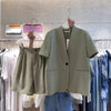 Plus Size Women's Summer Fashionable Vintage Long-Sleeve Two-Piece Set Fits 220-331 lb