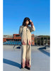 Mud Halo Shibori Suit Turmeric Loose Handmade Flame Silhouette Blazer + Trousers