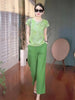 Plus Size Women's Fashionable New-Style Casual Short-Sleeve Two-Piece Set Fits 331 lb