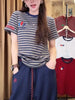 Plus Size Women's Summer New-Style Design Embroidered Short-Sleeve T-Shirt Fits 331 lb