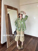 Plus Size Women's Design Printed Long-Sleeve Two-Piece Set