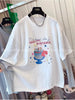 Plus Size Women's Summer New-Style Patchwork Mesh Short-Sleeve Relaxed Fit T-Shirt Fits 331 lb