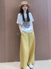 Plus Size Summer New-Style Casual Short-Sleeve Relaxed Fit Two-Piece Set Fits 331 lb