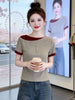 Plus Size Women's Summer New-Style Short-Sleeve T-Shirt Fits 265 lb