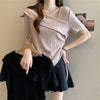 Plus Size Women's Summer French-Style Fashionable Casual Short-Sleeve T-Shirt Fits 265 lb