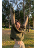 Destroyed Sweater Handmade Distressed Patchwork Asymmetric Deconstructed Contrast Color Unisex