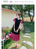 Plus Size Women's Summer French-Style New-Style Patchwork Short-Sleeve Relaxed Fit Dress Fits 331 lb