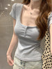 Plus Size Women's Summer Casual Short-Sleeve T-Shirt Fits 88-331 lb
