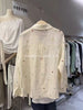 Plus Size Fashionable Casual Embroidered Shirt Fits 331 lb