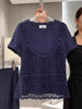 Plus Size Women's Summer French-Style New-Style Casual Lace Short-Sleeve Two-Piece Set Fits 331 lb