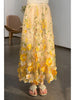 Plus Size Embroidered Chiffon Two-Piece Set Fits 331 lb