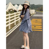 Plus Size Women's Summer Casual Short-Sleeve Relaxed Fit Dress Fits 331 lb