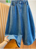 Plus Size Women's Summer Denim Relaxed Fit Pants Fits 99-331 lb
