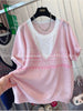 Plus Size Summer New-Style Knitted Short-Sleeve Relaxed Fit Sweater Fits 88-331 lb
