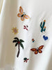 Plus Size Women's Summer Embroidered Short-Sleeve Relaxed Fit T-Shirt Fits 220-331 lb