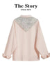 Plus Size Women's Elegant Design Patchwork Shirt Fits 331 lb