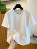 Plus Size Women's Summer Patchwork Mesh Short-Sleeve T-Shirt Fits 331 lb