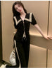 Plus Size Women's Summer Fashionable Casual Two-Piece Set Fits 265 lb