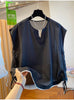 Plus Size Women's Summer New-Style Sleeveless Relaxed Fit Shirt Fits 331 lb