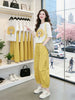 Plus Size Casual Short-Sleeve Two-Piece Set Fits 331 lb